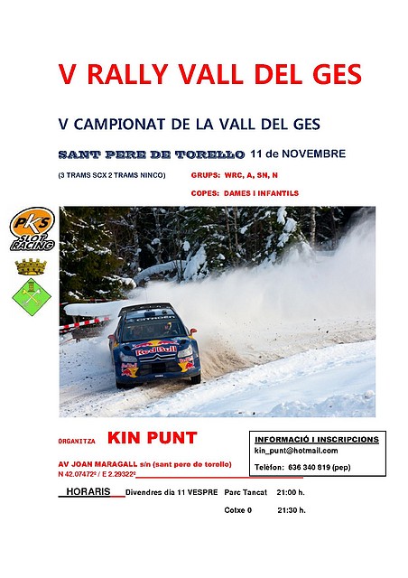 V RALLY vall del ges