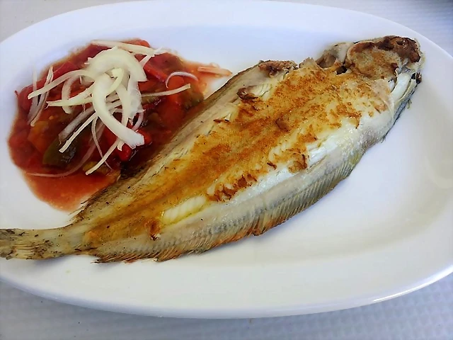 Lengua a la plancha Lengua a la plancha