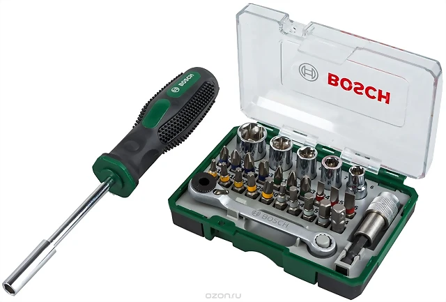 Set atornilladores carraca BOSCH 01 Set atornilladores carraca BOSCH 01