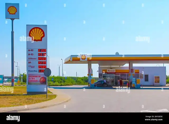 kiev-ucrania-28-de-junio-de-2020-gasolinera-shell-en-un-dia-soleado-en-kiev-ucrania-el-28-de-junio-de-2020-shell-es-una-multinacional-anglo-holandesa-de-petroleo-y-gas-com-2h1g85e