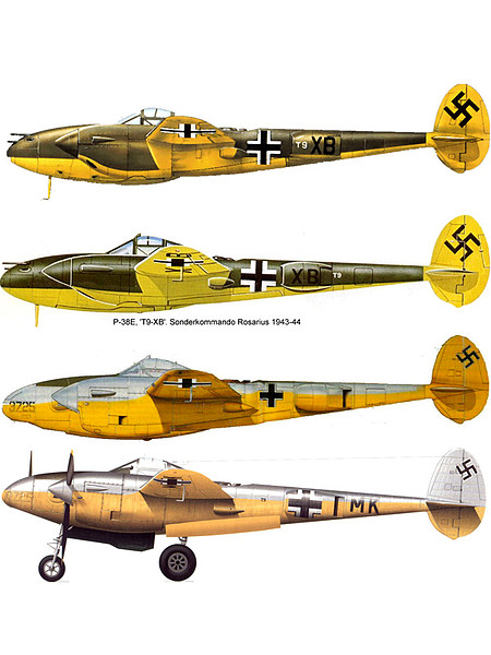 Esquemas P-38 Alemania