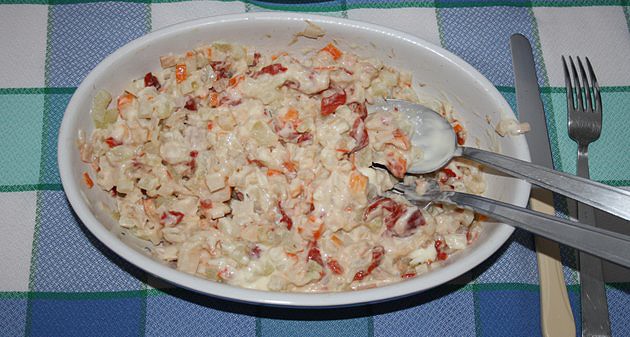 Ensaladilla de chayota