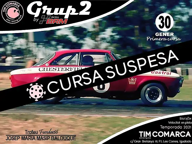 Cartell Grup 2 by BRM - Cursa 1s