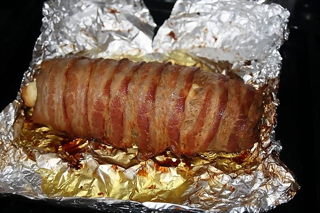 Papillote de carne envuelta en bacón Papillote de carne envuelta en bacón