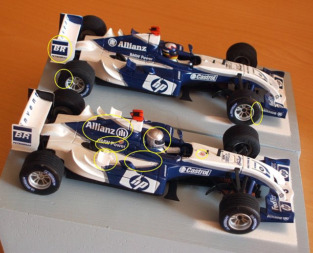 Williams FW 26 2004 Scalextric y SCX 2 Copia