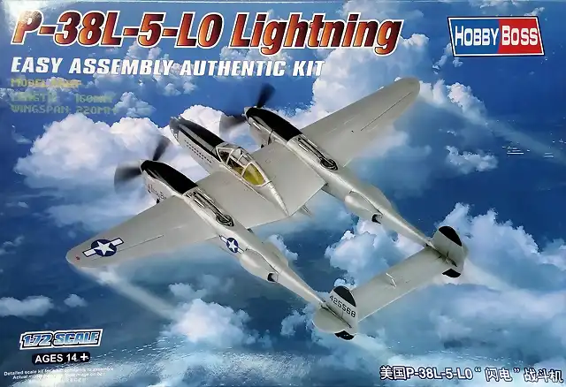 Hobby Boss - P-38L Lightning - 1-72