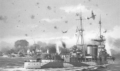 ataque de Stukas alemanes a los dos destructores britnicos HMS Sikh y HMS Zulu que resultarn hundidos