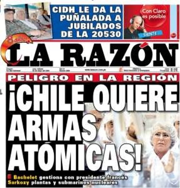 La Razon. 30-05-09. B. Atom