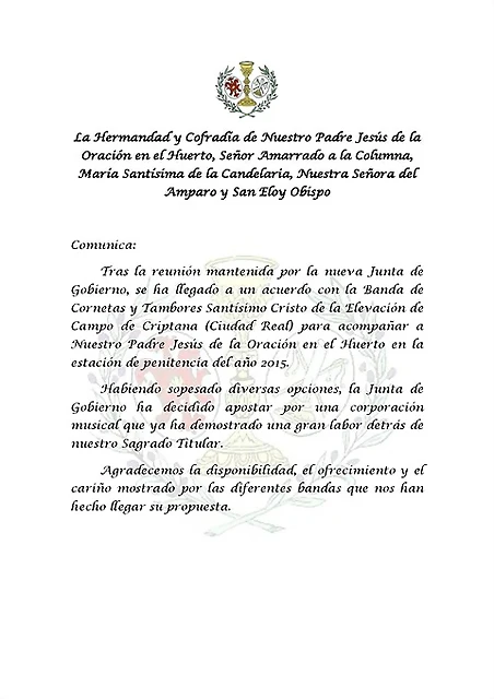 comunicado huerto comunicado huerto