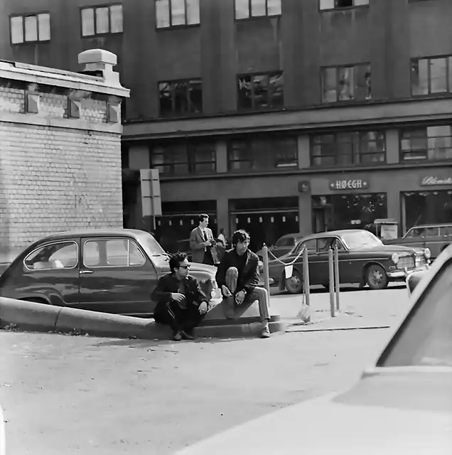 Oslo - Parkplatz des Nationaltheaters, 1967