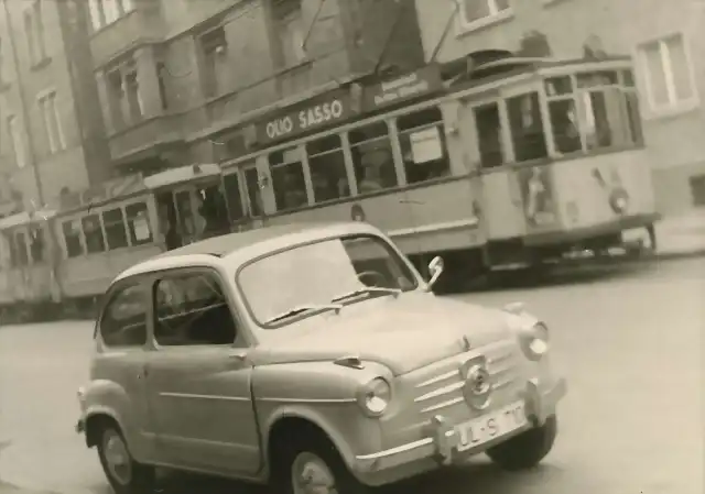 Ulm - Stra?enbahn auf K?nig-Wilhelm-Stra?e, 1958