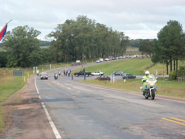 La caravana llegando Melo