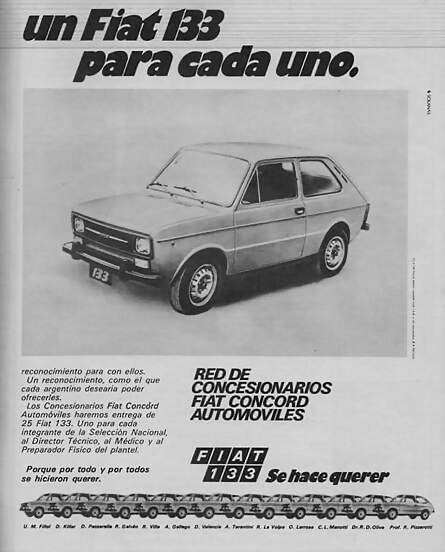 FIAT 133 SELECCION 78 2