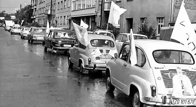 Zagreb - vor dem Stadion Kranj&#269;evi&#263;eva, 1973