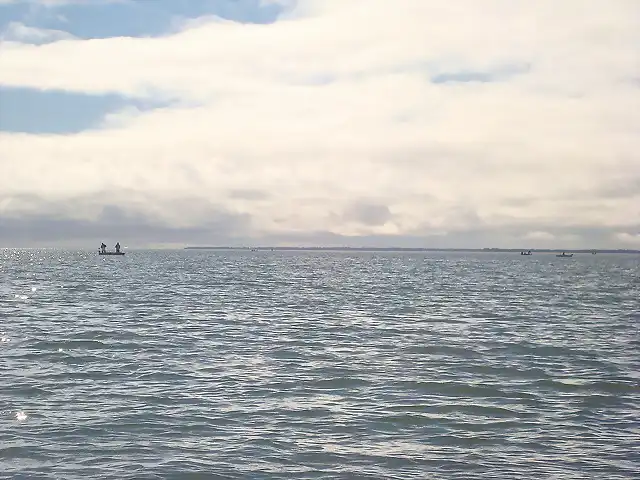 Mar Chiquita en un crudo día de invierno