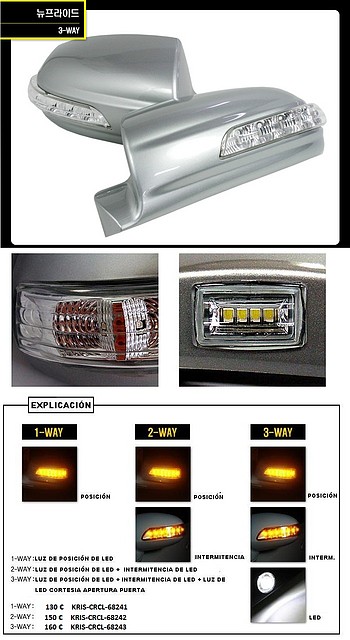 carcasa retrovisor con led.KRIS-CRCL-6824.Upgradecar