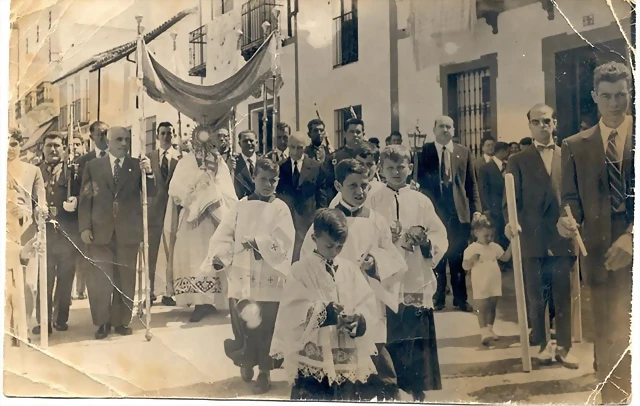 procesion del corpus ubrique 3 1952