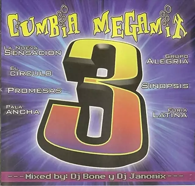 Cumbia Megamix Tres - Presentado Por Dj Bone Y JanoMix (2002) Delantera
