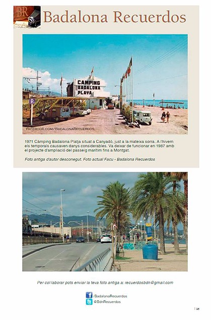 Badalona Camping Badalona Barcelona 1971