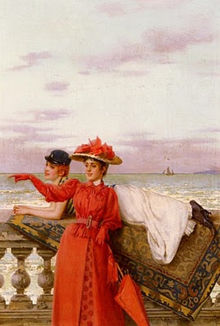 l  Vittorio Matteo Corcos    ooking_out_to_sea-large