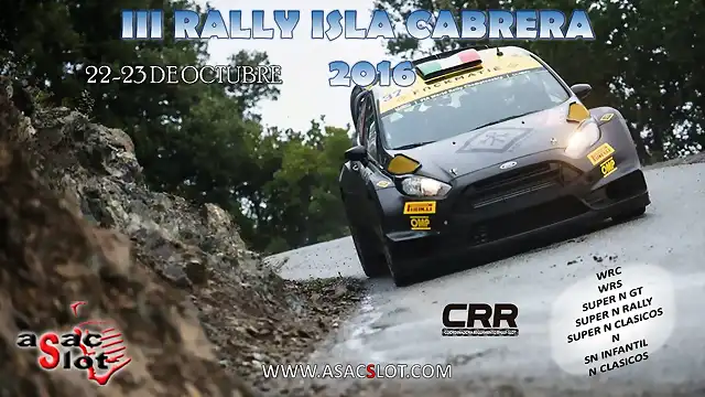 CARTEL III RALLY ISLA CABRERA