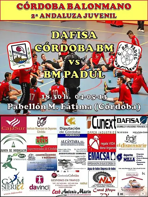 DAFISA vs PADUL 2 ANDALUZA JUVENIL 04-05-13