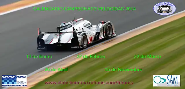 calendario velocidad 2014