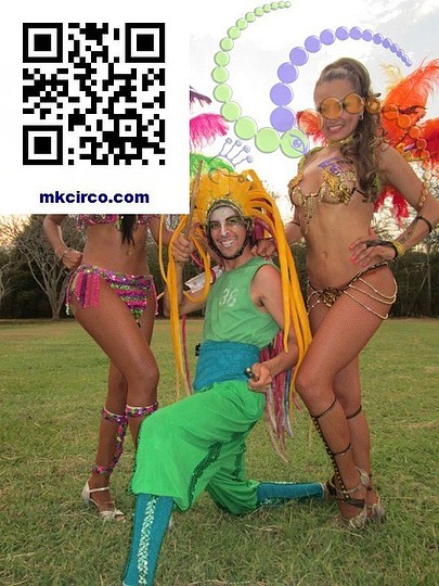 bailarinas samba batucada, circo musica contactar musica mkcirco@gmail.com tel. 7253510 (22)