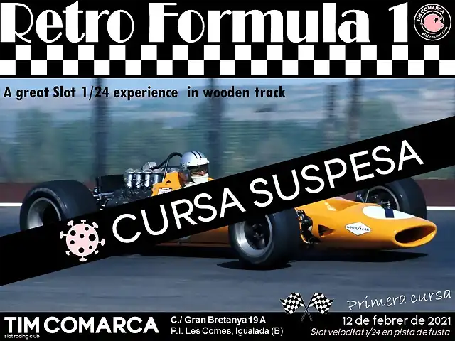 Cartell RetroF1 - Cursa 1s