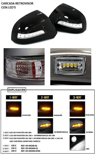 carcasa retrovisor con led.KK-MCKM-6764.Upgradecar