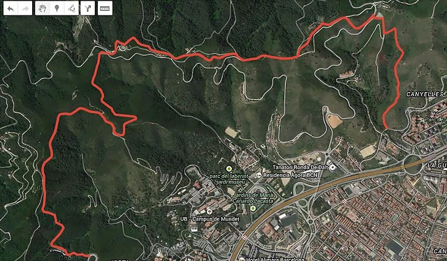 Ruta Collserola 20150403 ida Ruta Collserola 20150403 ida
