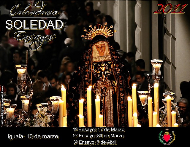 Calendario Ensayos Soledad 2011
