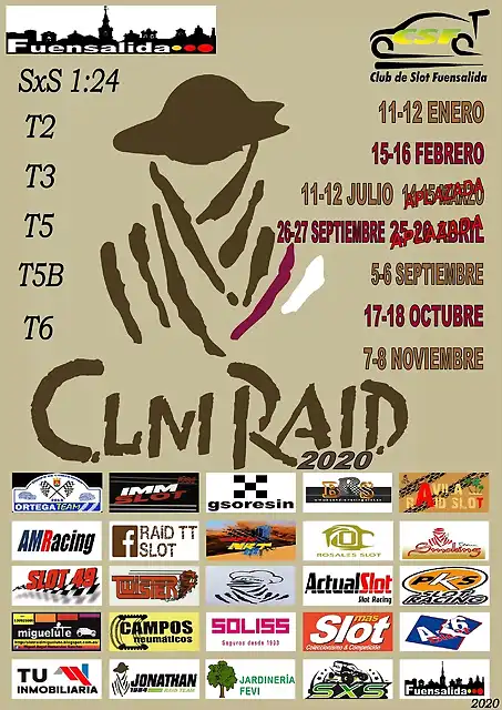 CARTEL CLM RAID 2020 ACTUALIZADO