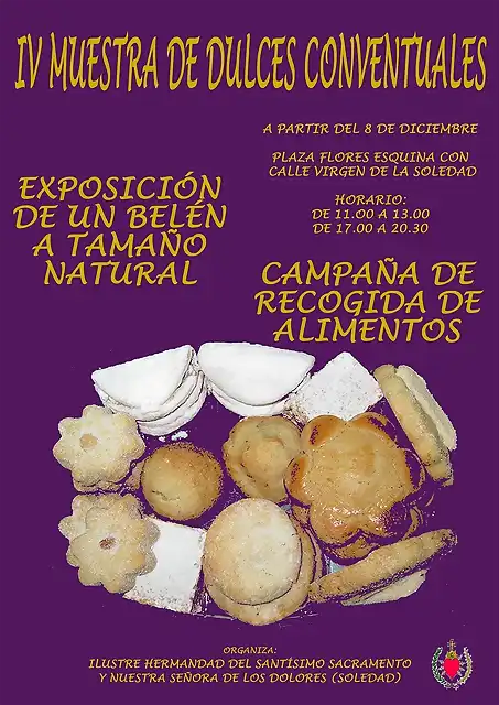 Cartel muestra de dulces blog