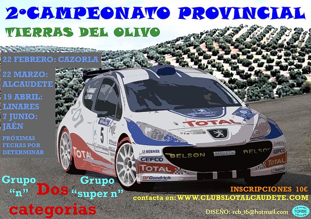 CARTEL RALLY DEL OLIVO 2009