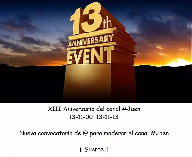 XIII aniversario canal #Jaen