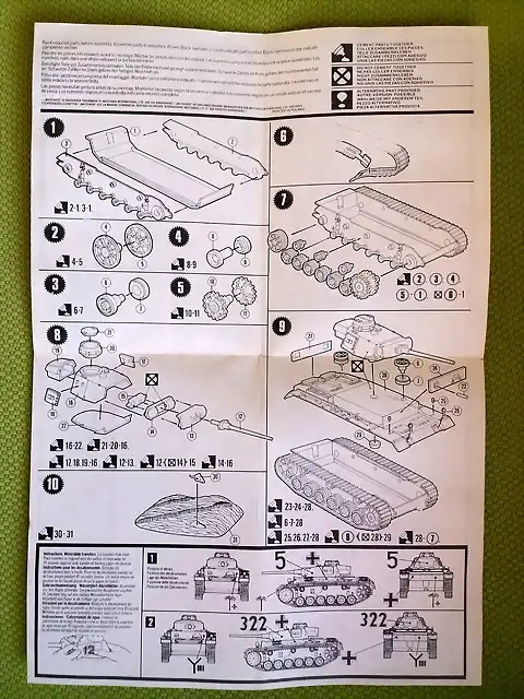 Instrucciones de montaje Panzer III