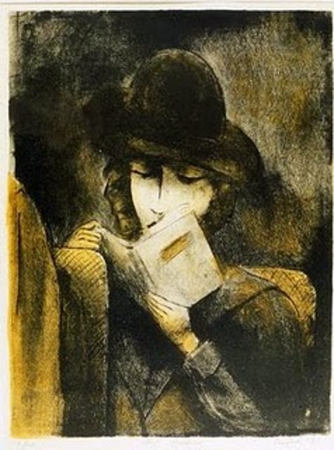 A girl reading-Isadore Weiner