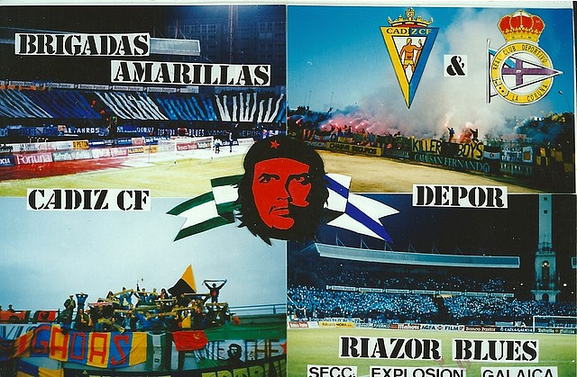 brigadas amarillas & riazor blues fotomontaje cadiz cf depor