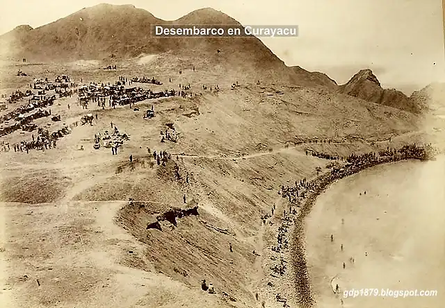 Desembarco de tropas chilenas en Curayaco 1