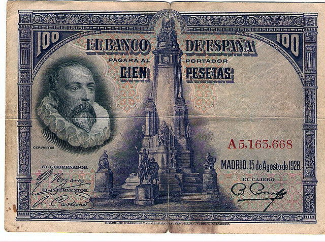 Cien pesetas del año 1928