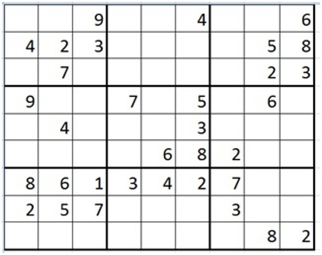 SUDOKU DIFICIL