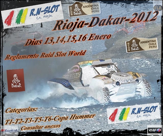 Cartel Rioja-Dakar 2012