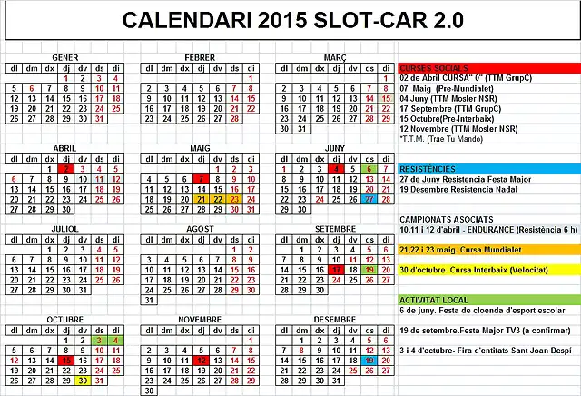 Calendari 2015 slot-car_locals