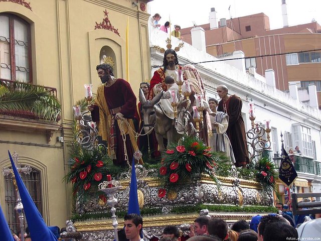 borriquita por calle real.