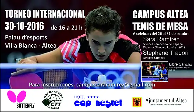 TORNEIG OPEN TENIS TAULA 2016