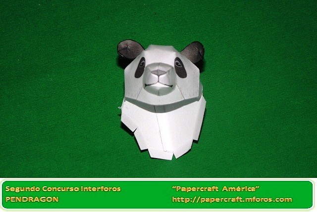 Oso Panda (Papercraft) by Pendragon