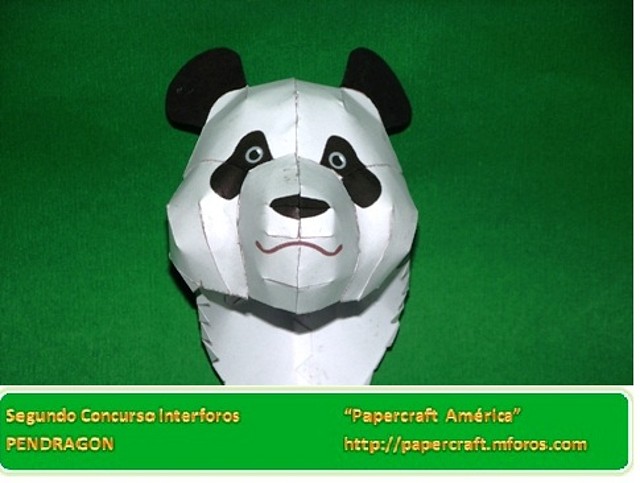 Oso Panda (Papercraft) by Pendragon