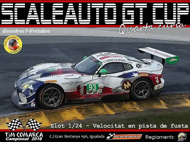 Cartell Scaleauto GT - Cursa 4