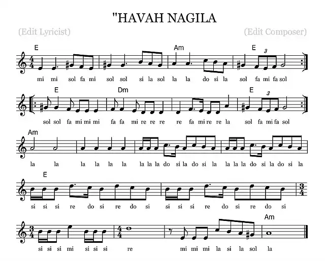 havah nagila